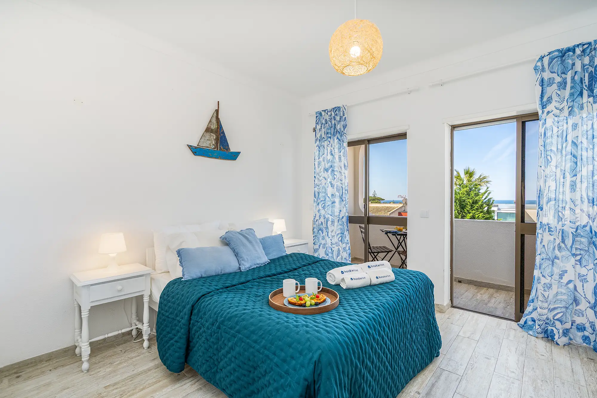 Bedroom of an apartment in the Algarve