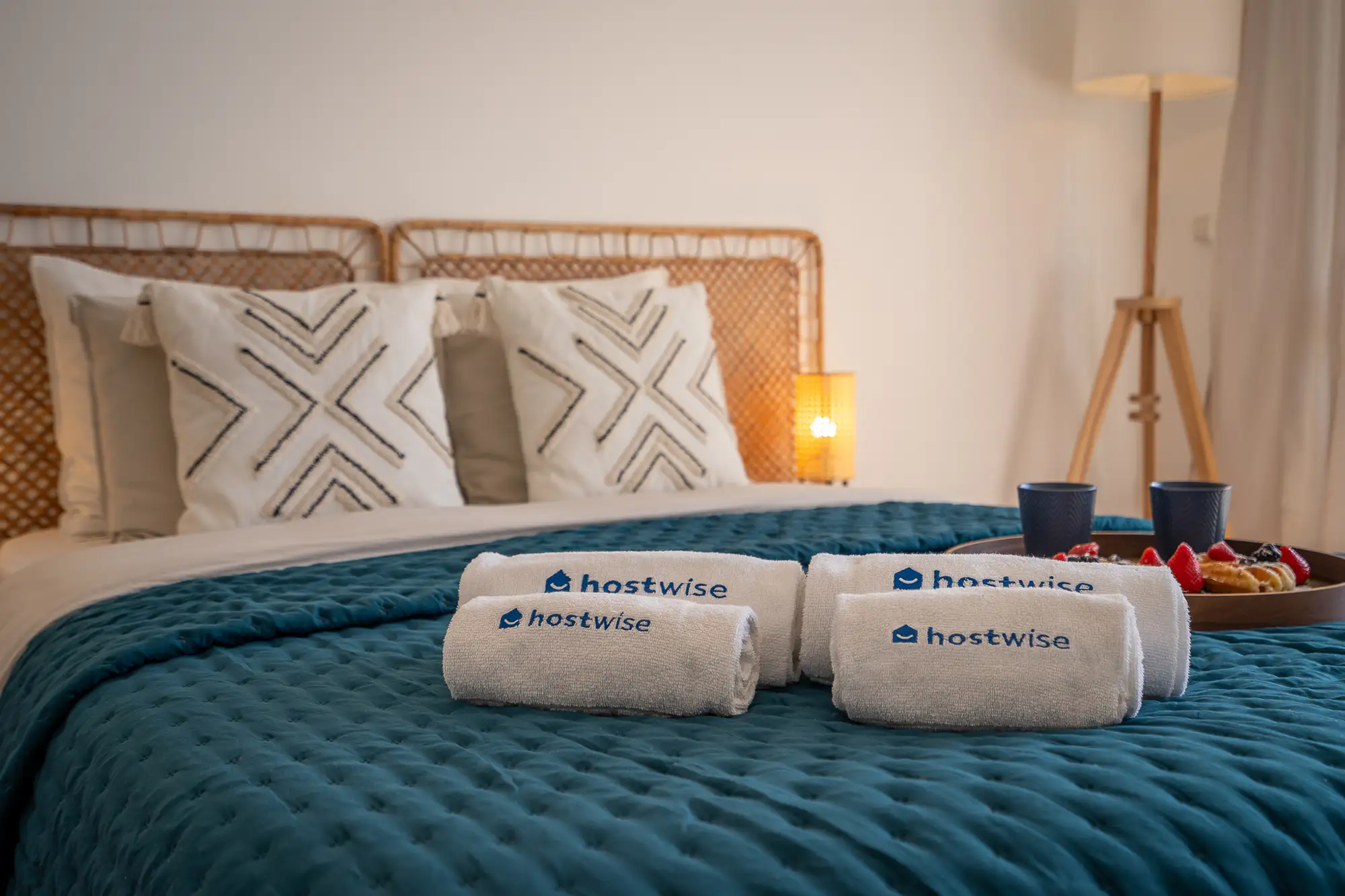 Bedroom of an apartment in the Algarve