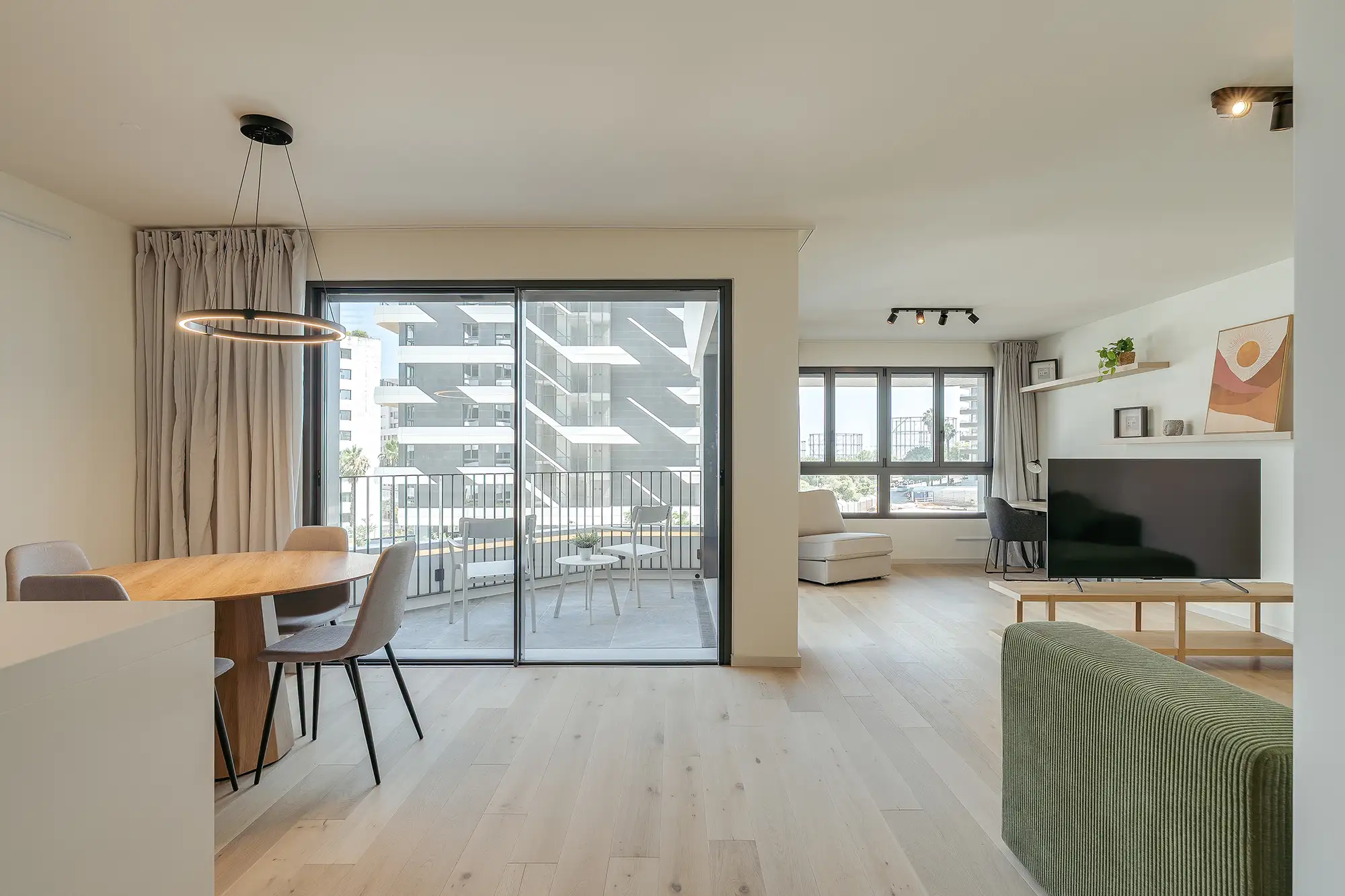 Living room of a Lisbon vacation rental